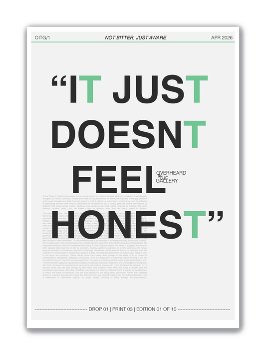 03 | HONESTY | Limited Edition Print
