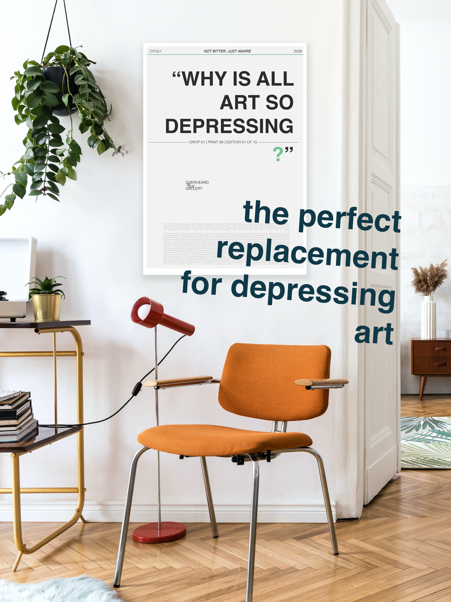 06 | I'M NOT DEPRESSED, THE ART IS. | Limited Edition Print